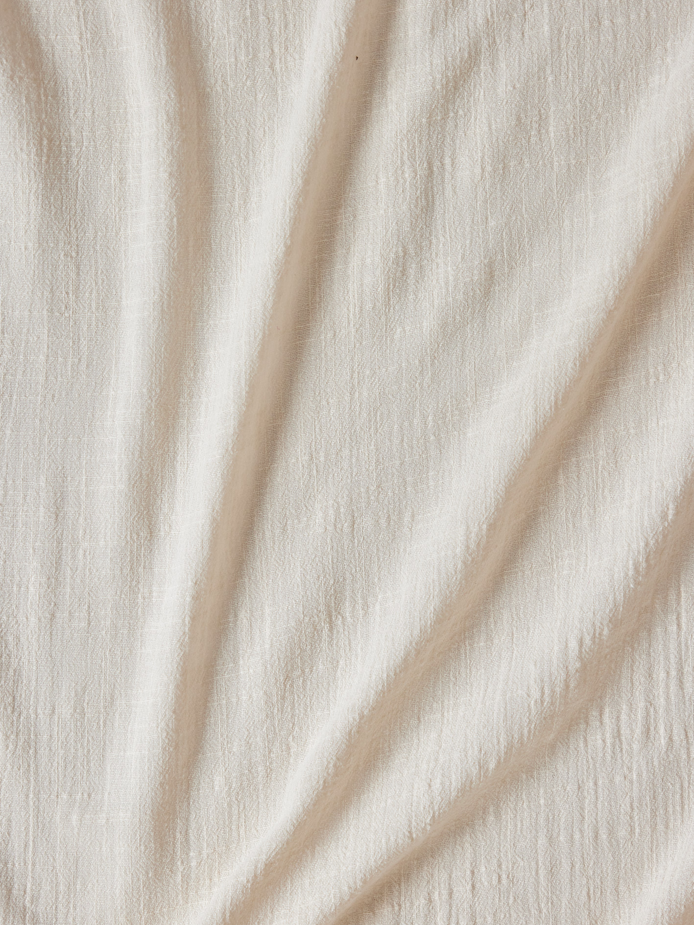 Coupon 2m de VOILE DE COTON TRAMÉ ÉCRU