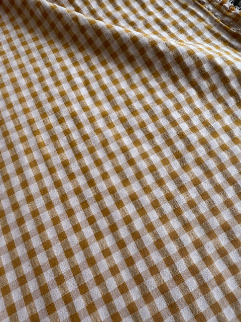 Coupon 2m ou 3m de VICHY SEERSUCKER ROSE & AMBRE