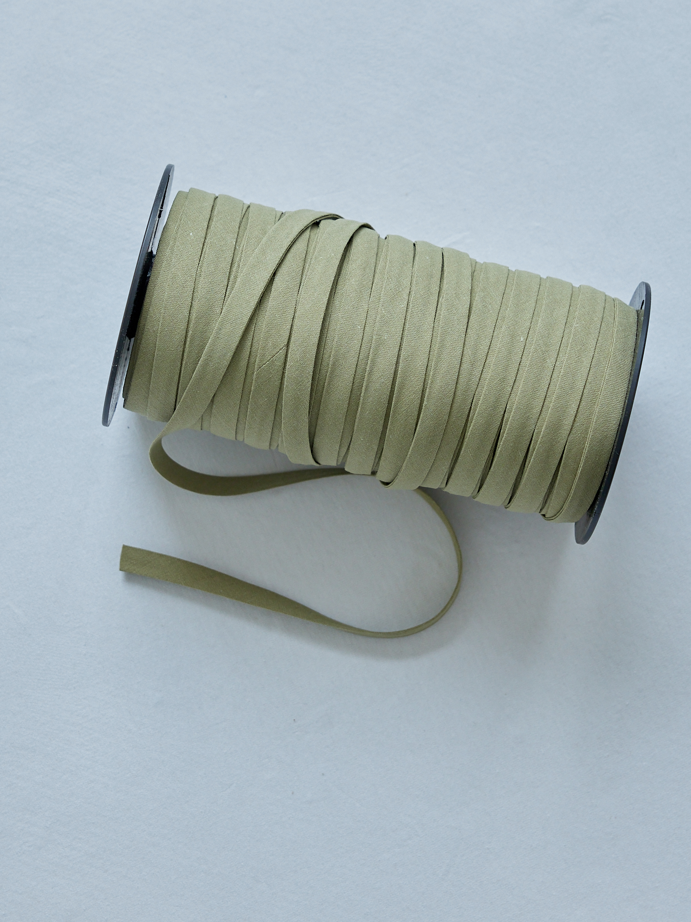 Biais en coton vert sauge longueur 1m