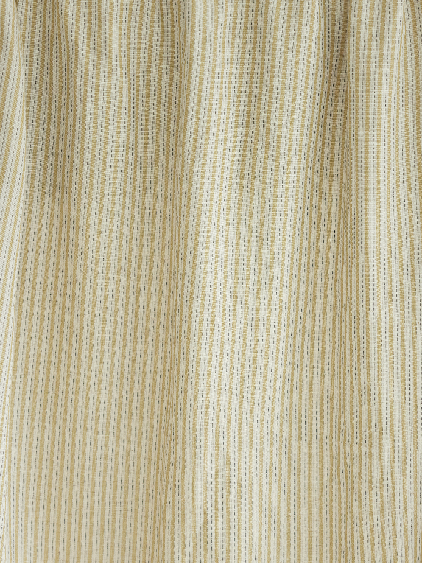 Coupon 2m de COTON RAYÉ BRONZE & ÉCRU