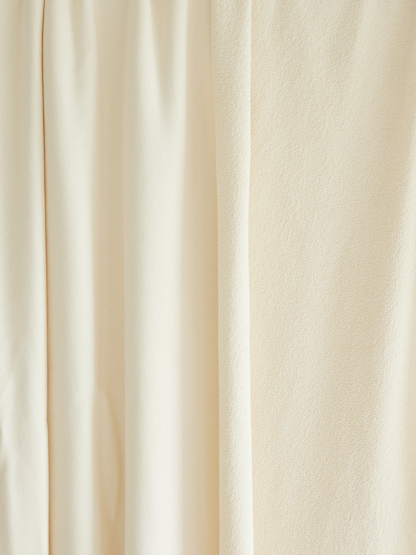 Coupon 1.1m de MOLLETON BIO ÉCRU + 0.50m BORD-CÔTES ÉCRU