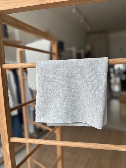Bord-côtes côtelé gris chiné 50cm