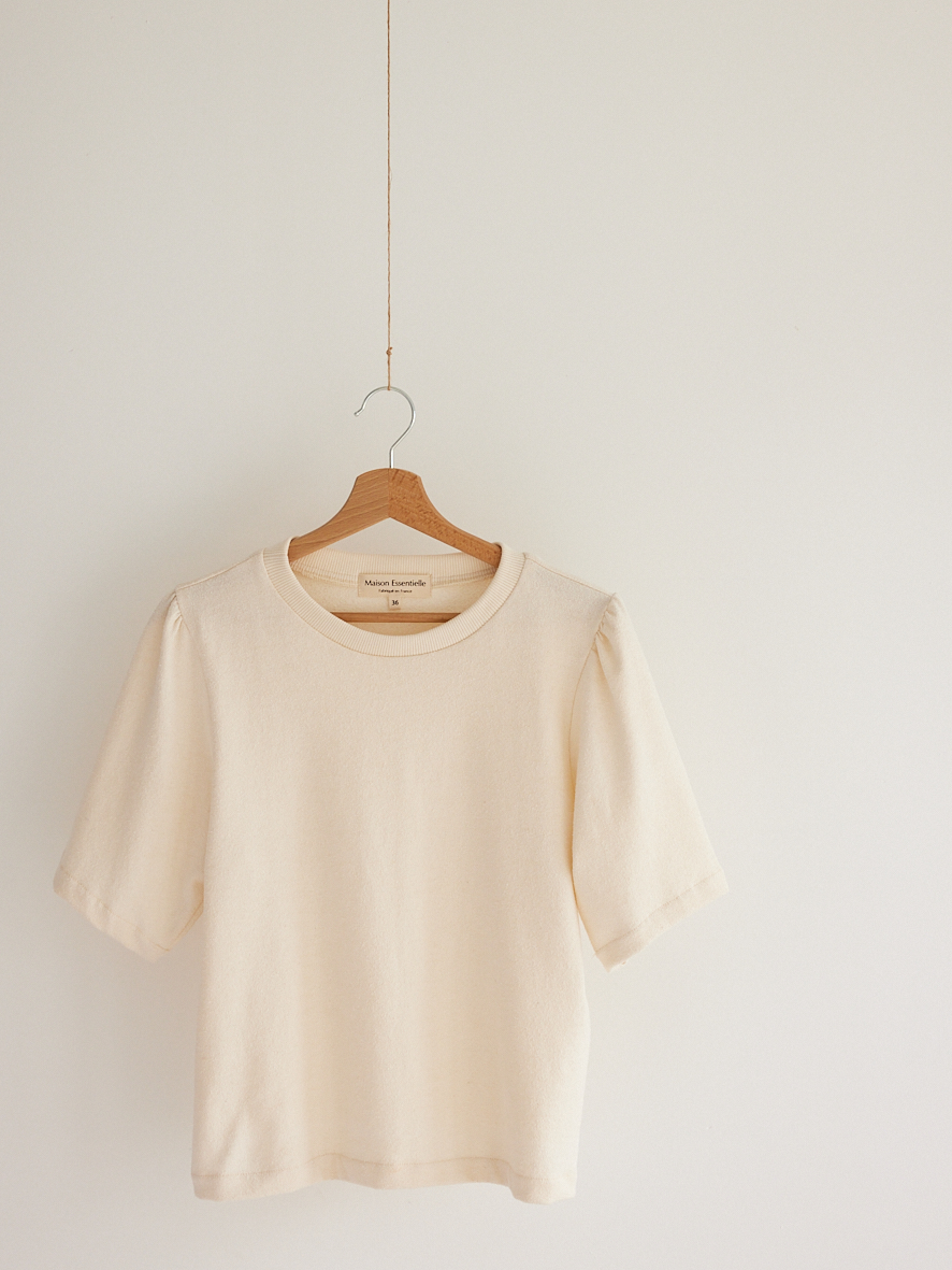 KIT À COUDRE - Le top Marcy en jersey naturel texturé