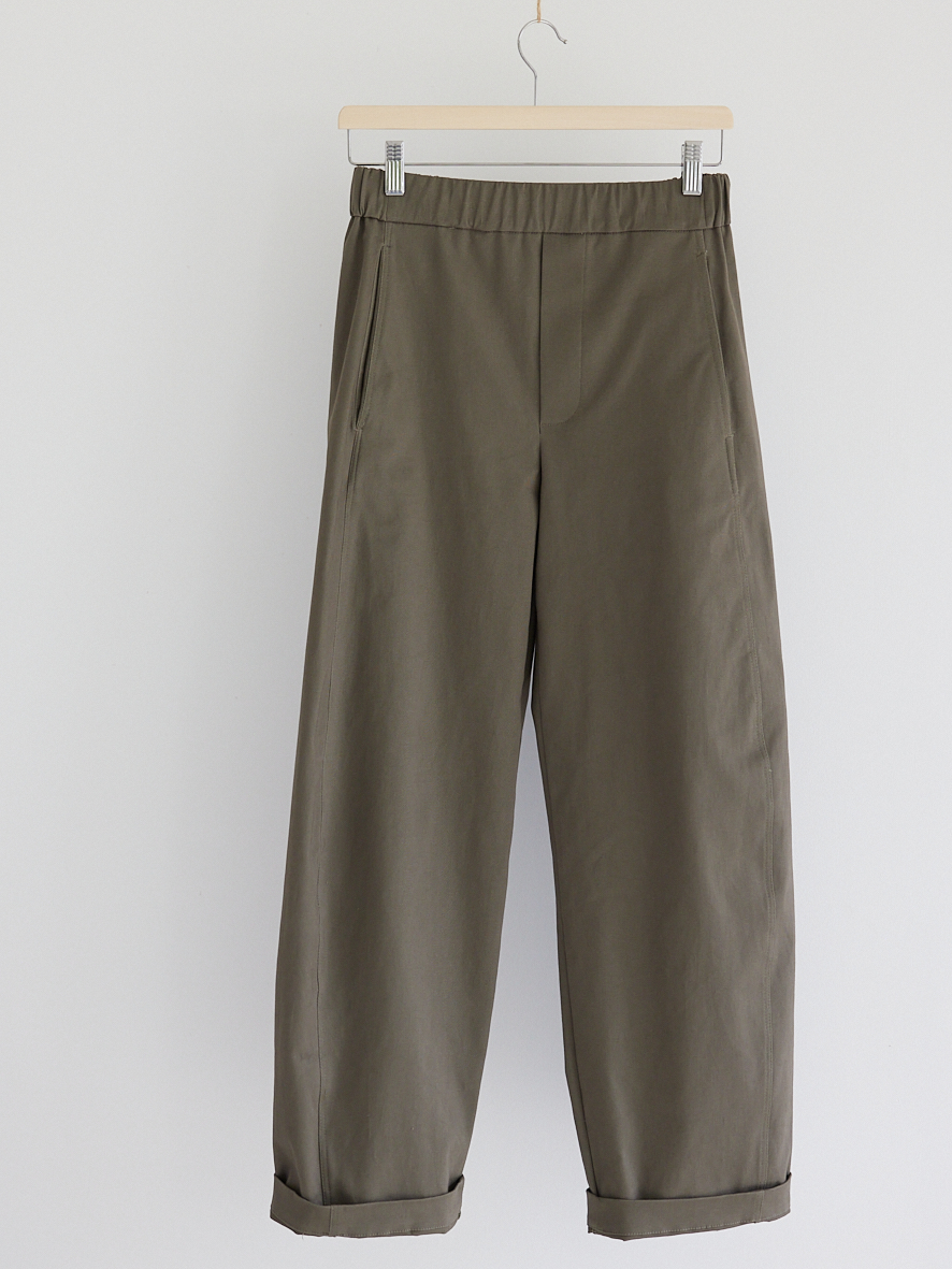 Coupon 2m de SERGÉ KAKI CENDRÉ Oekotex – Image 10